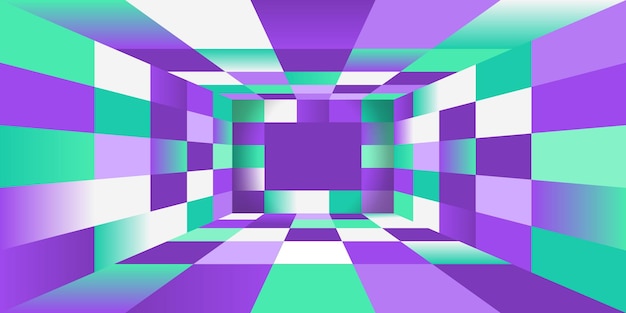 Patrón geométrico abstractamente en perspectiva 3D