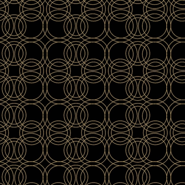 Patrón geométrico abstracto con círculos cruces rayas líneas fondo vectorial sin costuras