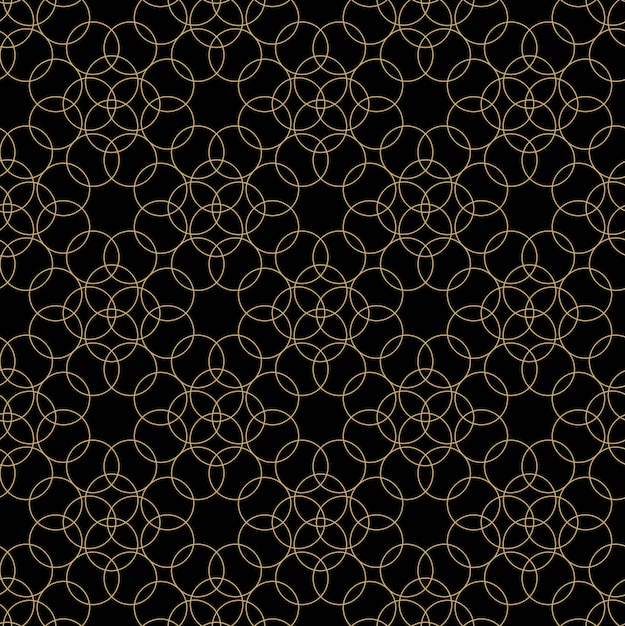 Patrón geométrico abstracto con círculos cruces rayas líneas fondo vectorial sin costuras