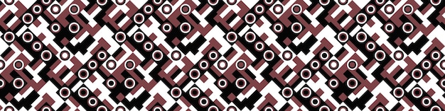 Patrón geométrico abstracto con círculos y formas