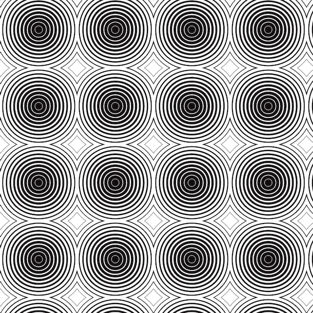 patrón geométrico abstracto con círculos y puntos sobre un fondo blanco