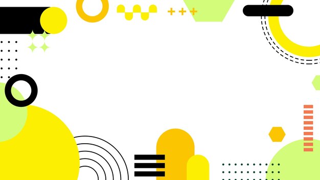 Patrón geométrico abstracto colorido con formas de Memphis Ideal para fondos Proyectos de arte y conceptos de diseño moderno Presentación de bandera de portada