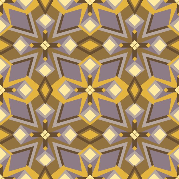 Patrón geométrico abstracto sin costuras en diseño de estilo boho retro para fondo de impresión de tela