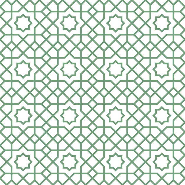 Vector patrón geométrico abstracto sin costuras en estilo islámico