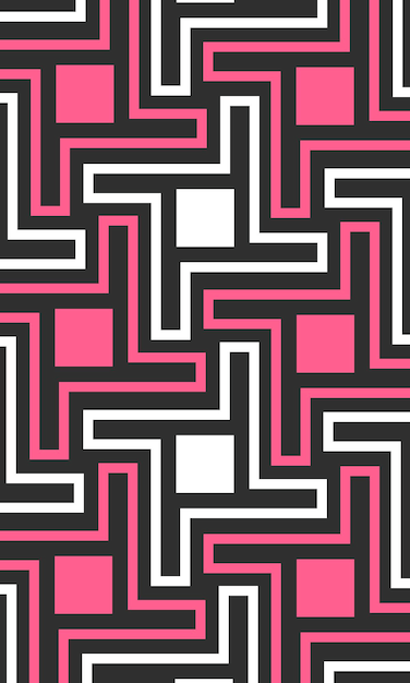 Patrón geométrico abstracto sin costuras Ilustración vectorial vertical Fondo de la antena de matriz reflectante