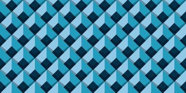 Patrón geométrico abstracto sin costuras Inspiración Tendencia 3D Fondo