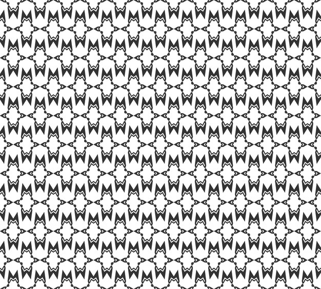 Patrón geométrico abstracto sin costuras Textura geométrica en blanco y negro repetitiva
