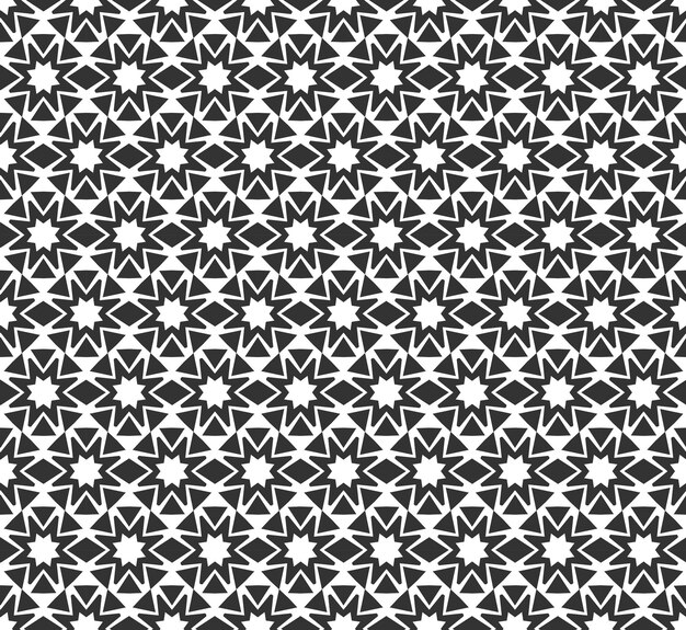 Patrón geométrico abstracto sin costuras Textura geométrica en blanco y negro repetitiva