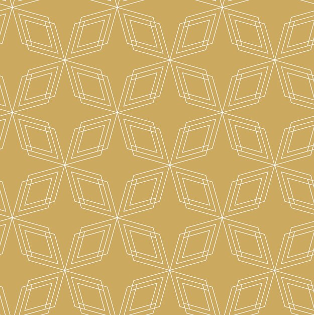 Patrón geométrico abstracto con cruces rayas líneas fondo sin costuras ornamento blanco y dorado