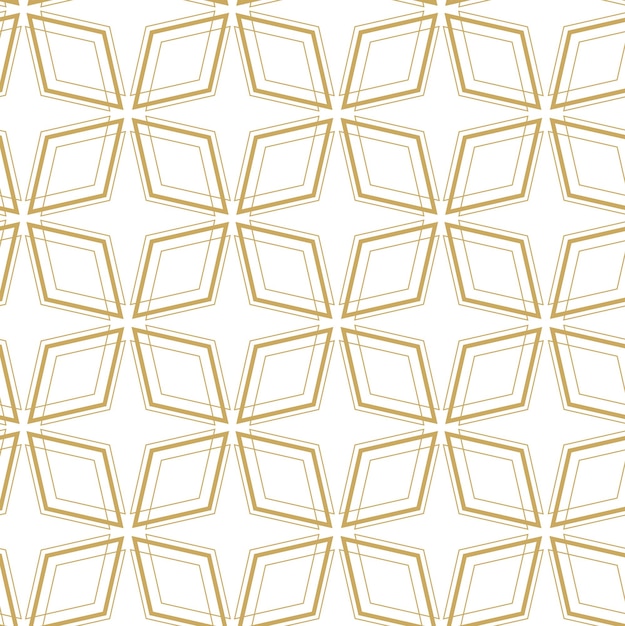 Patrón geométrico abstracto con cruces rayas líneas fondo sin costuras ornamento blanco y dorado