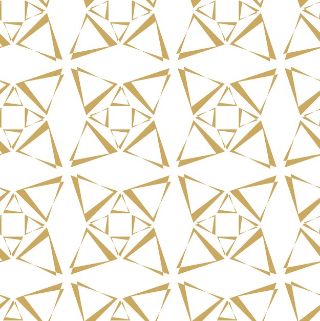 Patrón geométrico abstracto con cruces rayas líneas fondo sin costuras ornamento blanco y dorado