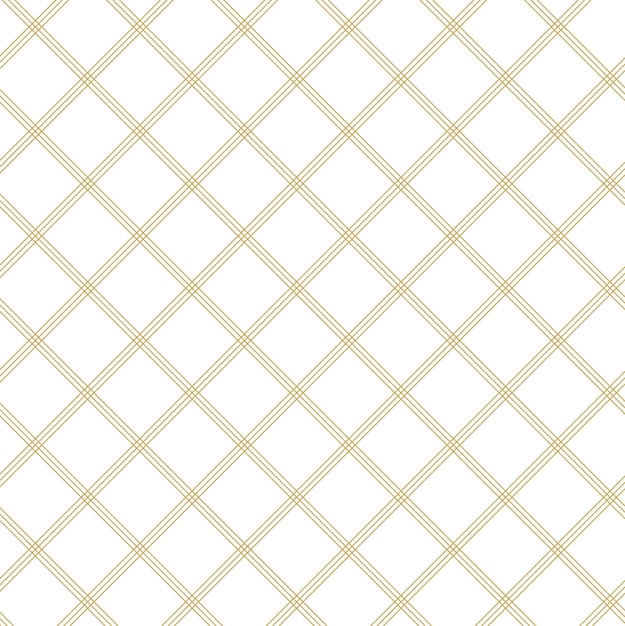 Patrón geométrico abstracto con cruces rayas líneas fondo sin costuras ornamento blanco y dorado