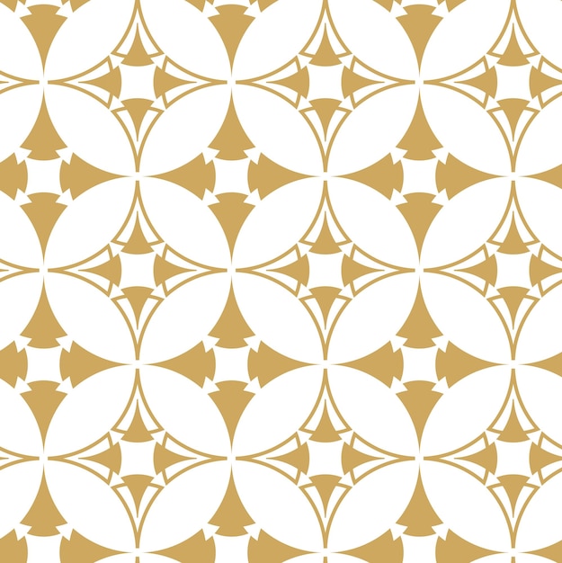 Patrón geométrico abstracto con cruces rayas líneas fondo sin costuras ornamento blanco y dorado