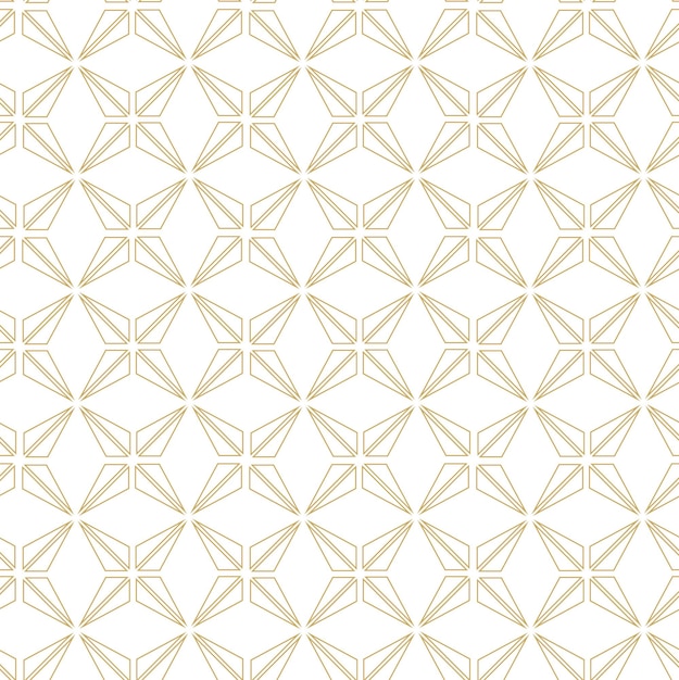 Patrón geométrico abstracto con cruces rayas líneas fondo sin costuras ornamento blanco y dorado