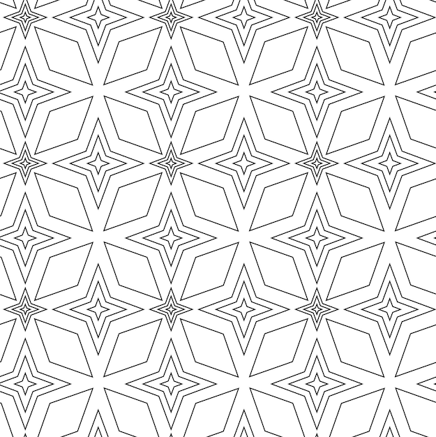 Patrón geométrico abstracto con cruces rayas líneas fondo sin costuras ornamento blanco y negro