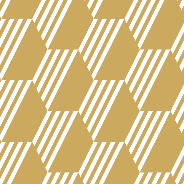 Patrón geométrico abstracto con cruces rayas líneas fondo vectorial sin costuras ornamento blanco y dorado diseño gráfico reticulado moderno