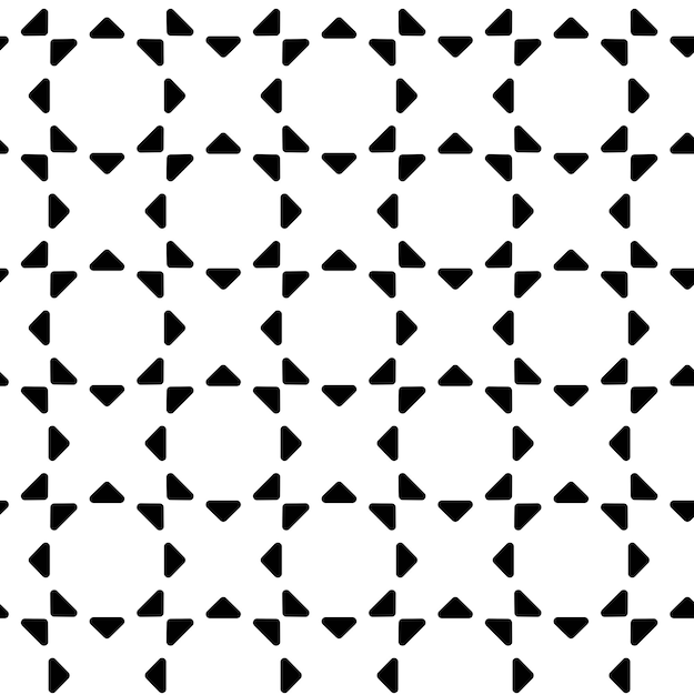 Patrón geométrico abstracto con cruces rayas líneas fondo vectorial sin costuras ornamento blanco y negro diseño gráfico reticulado moderno