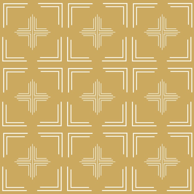 Patrón geométrico abstracto con cuadrados cruces rayas líneas fondo vectorial sin costuras