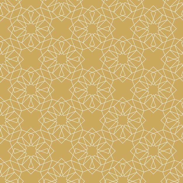 Patrón geométrico abstracto con cuadrados rayas líneas fondo sin costuras ornamento blanco y dorado