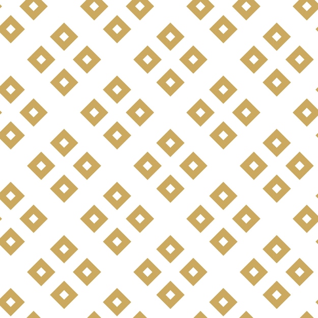 Patrón geométrico abstracto con cuadrados rayas líneas fondo sin costuras ornamento blanco y dorado