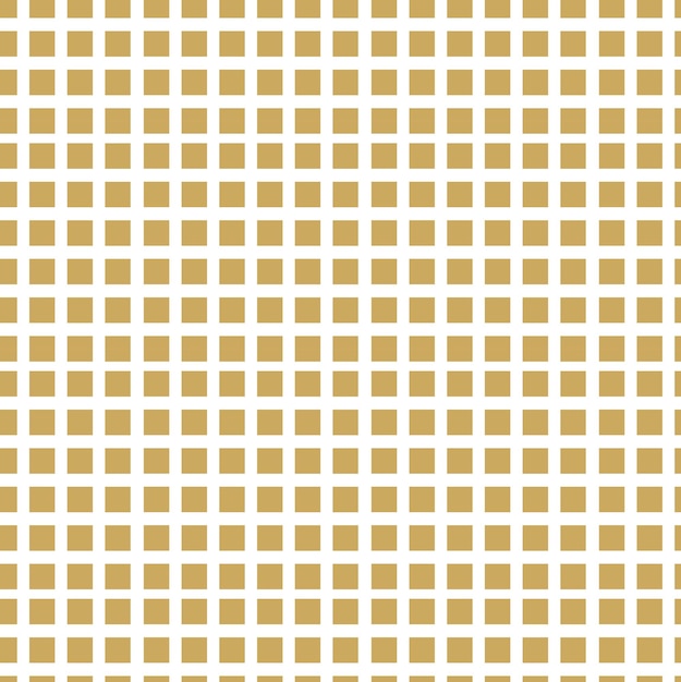 Patrón geométrico abstracto con cuadrados rayas líneas fondo sin costuras ornamento blanco y dorado