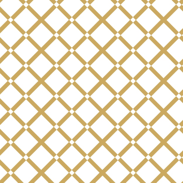 Patrón geométrico abstracto con cuadrados rayas líneas fondo sin costuras ornamento blanco y dorado