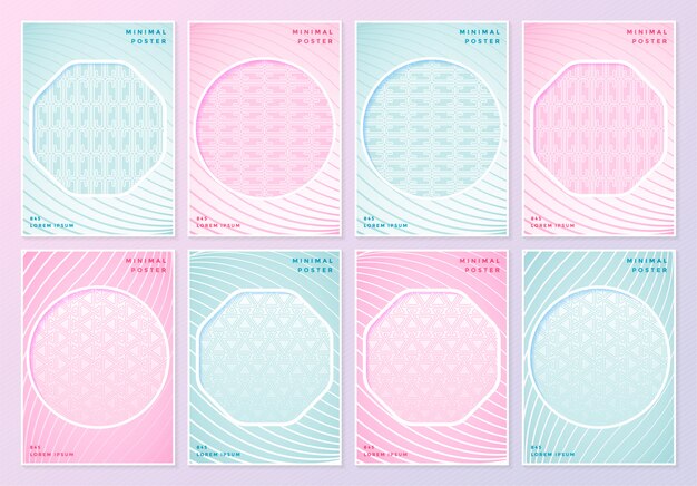 Patrón geométrico abstracto con diseño de estilo rosa