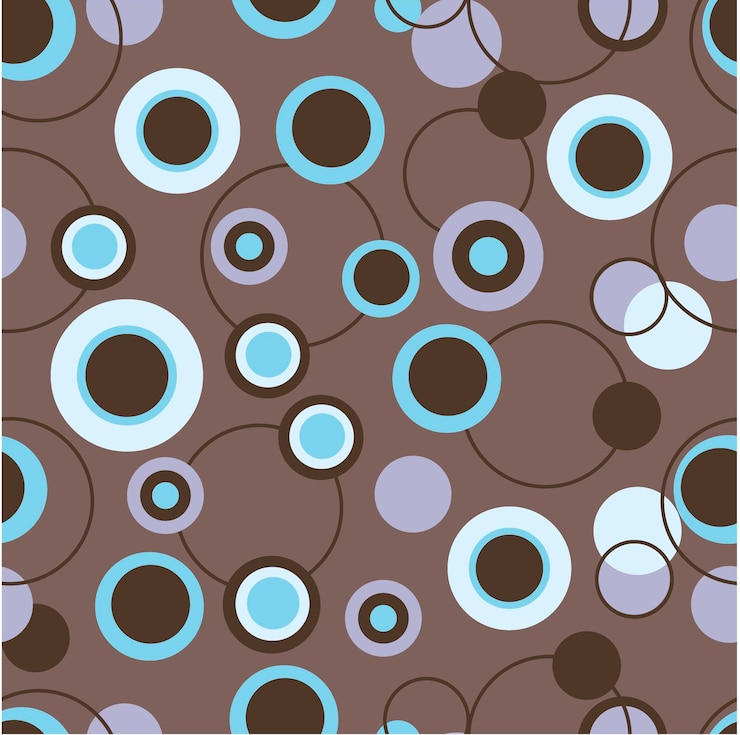 Vector patrón geométrico abstracto sin fisuras de círculos