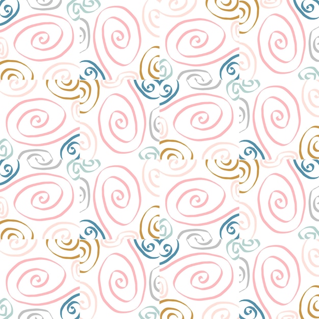 Patrón geométrico abstracto sin fisuras. Fondo de azulejos. Papel de regalo infinito con diferentes formas.