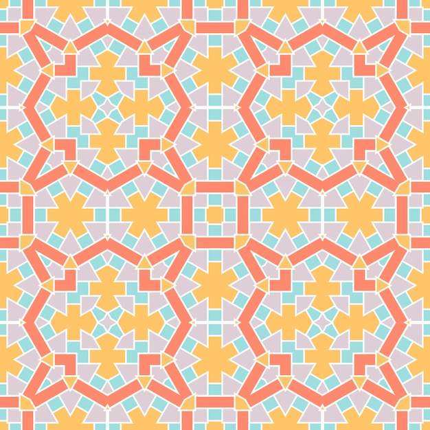 Patrón geométrico abstracto sin fisuras. Fondo geométrico ornamental. Mosaico, cola.