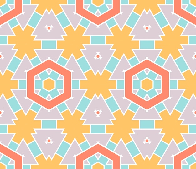 Patrón geométrico abstracto sin fisuras. Fondo geométrico ornamental. Mosaico, cola.