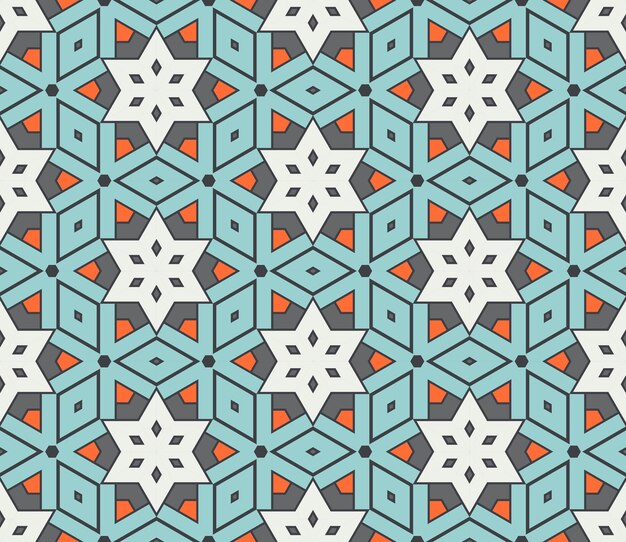 Patrón geométrico abstracto sin fisuras. Fondo geométrico ornamental. Mosaico, cola.
