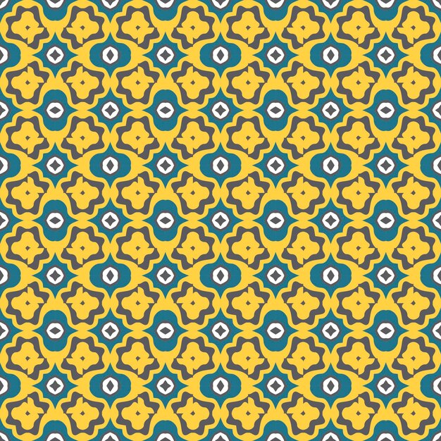 Patrón geométrico abstracto sin fisuras con formas irregulares. Azulejos de colores, fondo de mosaico.