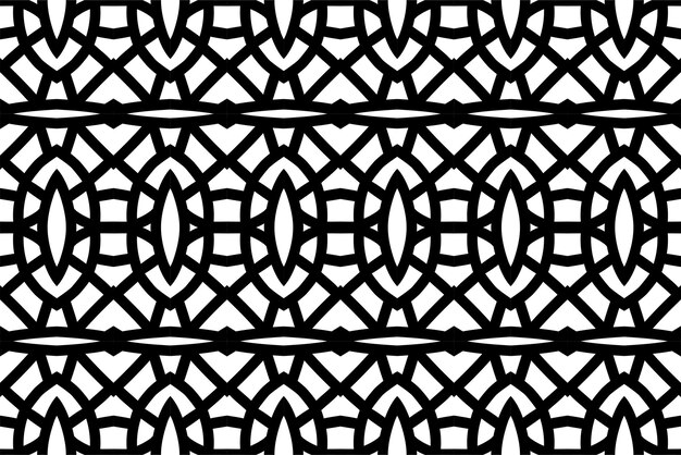 Patrón geométrico abstracto. Fondo de vector transparente. Adorno blanco y negro.