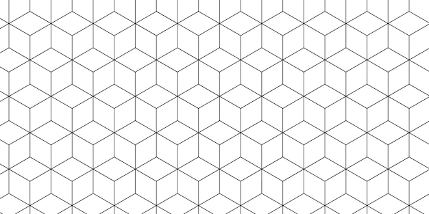 Patrón geométrico abstracto con hexágonos y líneas interconectados Patrón simple sin costuras