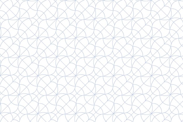 Patrón geométrico abstracto con líneas y círculos entrelazados