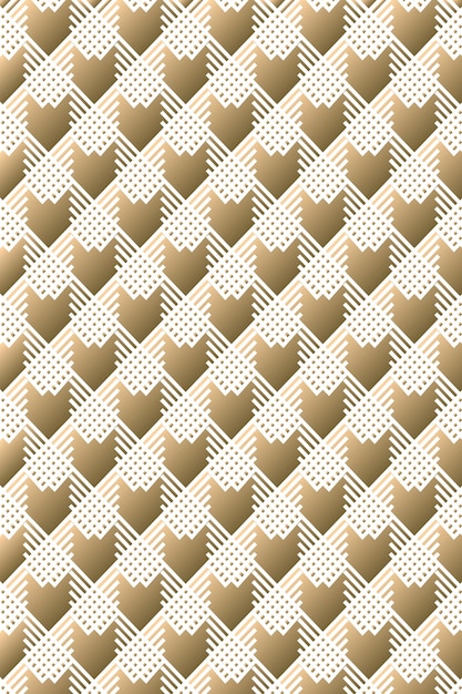 Patrón geométrico abstracto con líneas delgadas de oro sobre un fondo blanco
