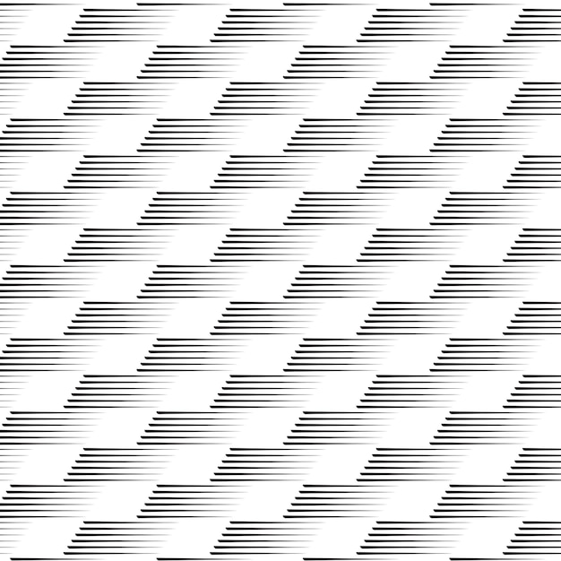 Patrón geométrico abstracto de líneas diagonales negras sobre un fondo blanco