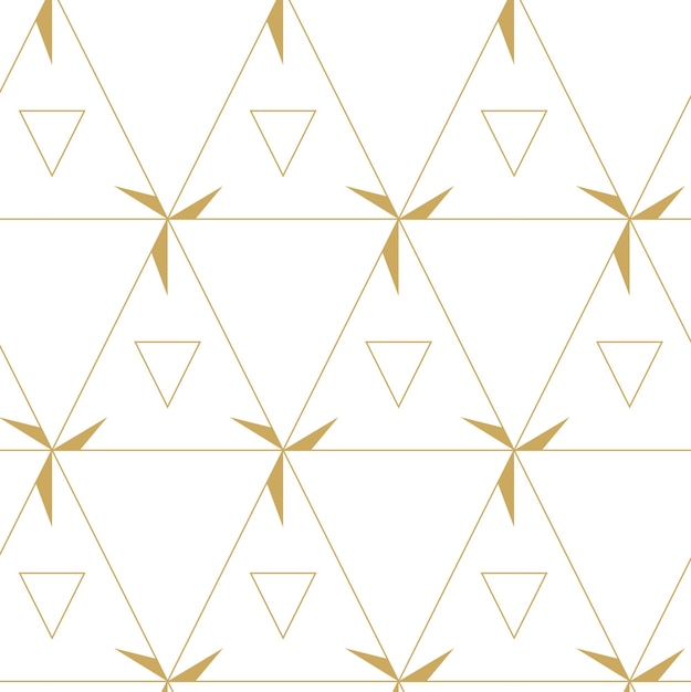 Patrón geométrico abstracto con líneas y rayas triangulares en fondo blanco Un vector sin costuras