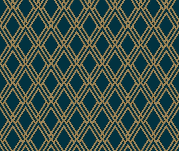 Patrón geométrico abstracto con líneas rombos Un fondo de vector transparente Blueblack y textura dorada