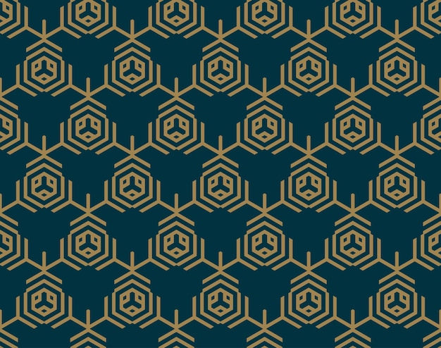Patrón geométrico abstracto con líneas rombos Un fondo de vector transparente Blueblack y textura dorada