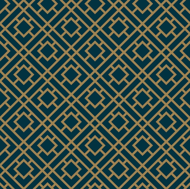Patrón geométrico abstracto con líneas rombos Un fondo de vector transparente Blueblack y textura dorada