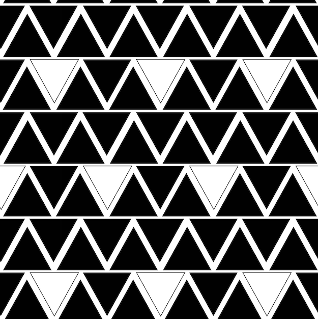 Patrón geométrico abstracto con líneas triangulares y rayas en fondo blanco Un fondo sin costuras