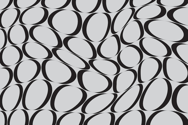 Patrón geométrico abstracto con óvalos