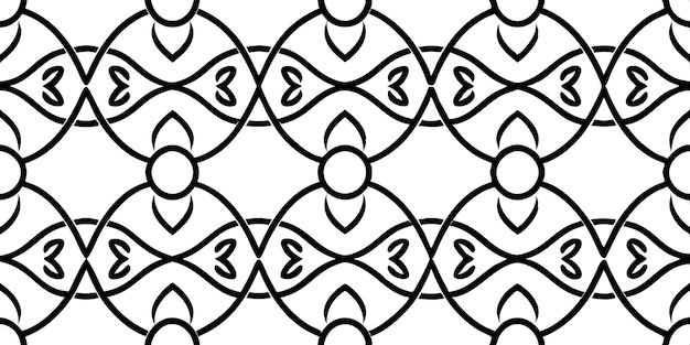 Patrón geométrico abstracto que entrelaza círculos y líneas