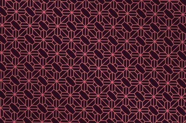 Vector un patrón geométrico abstracto de textura rosa de fondo vectorial sin costuras con líneas de rayas