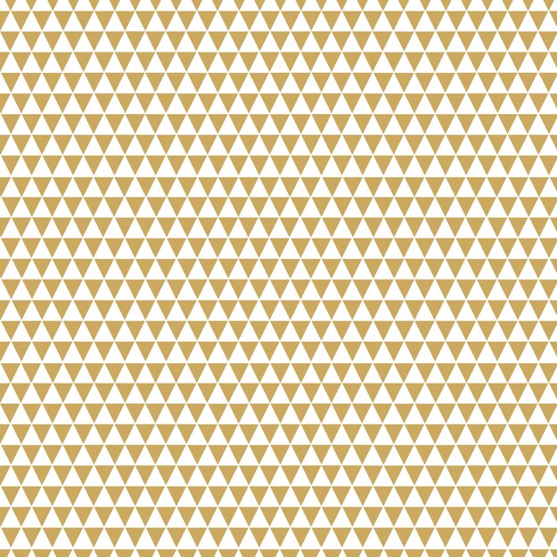 Patrón geométrico abstracto con triángulo sobre fondo blanco Un fondo vectorial sin costuras Patrón gráfico moderno Patrón blanco y dorado