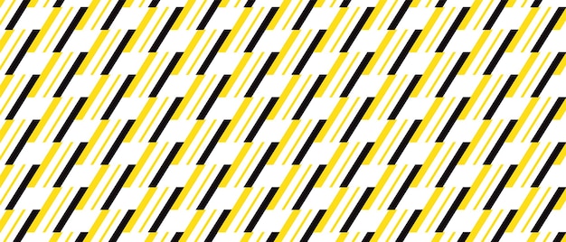 un patrón geométrico amarillo y negro con líneas amarillas y negras sobre un fondo blanco