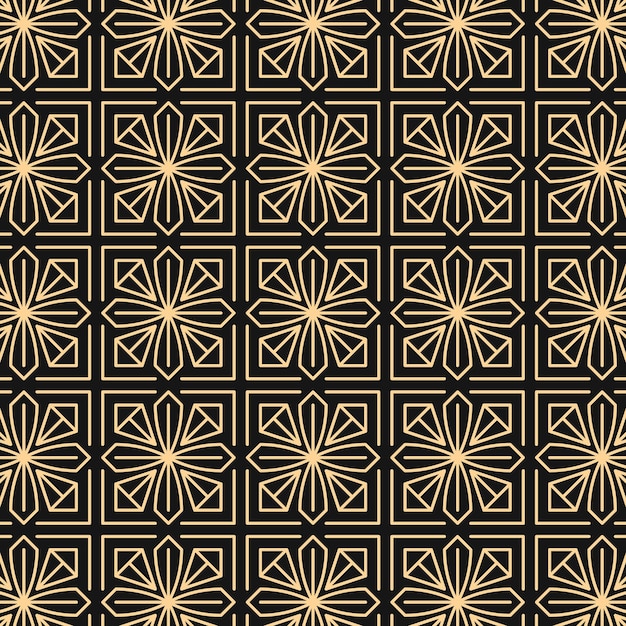 Patrón geométrico art déco