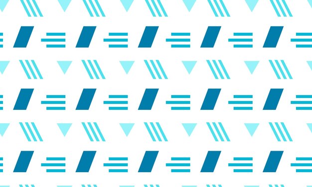 Patrón geométrico azul y blanco sobre un fondo blanco.
